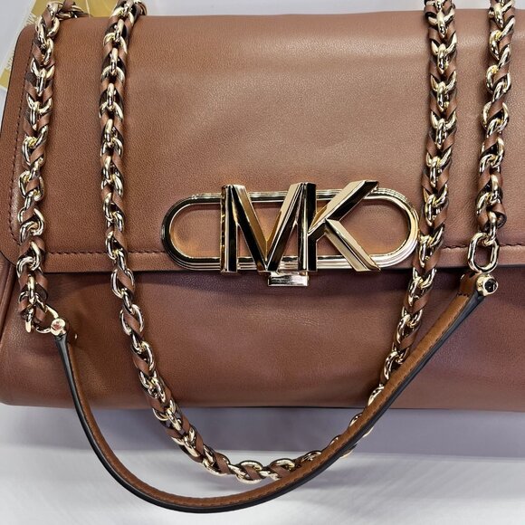 MICHAEL Michael Kors Parker Extra Large Leather Shoulder Bag Brown - Picture 2 of 16